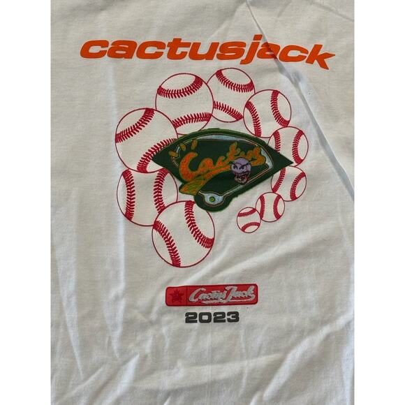 Travis Scott Cactus Jack 2023 Celebrity Softball Classic Tee Shirt *NEW - Picture 2 of 4